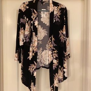 Torrid Floral Print Kimono Jacket